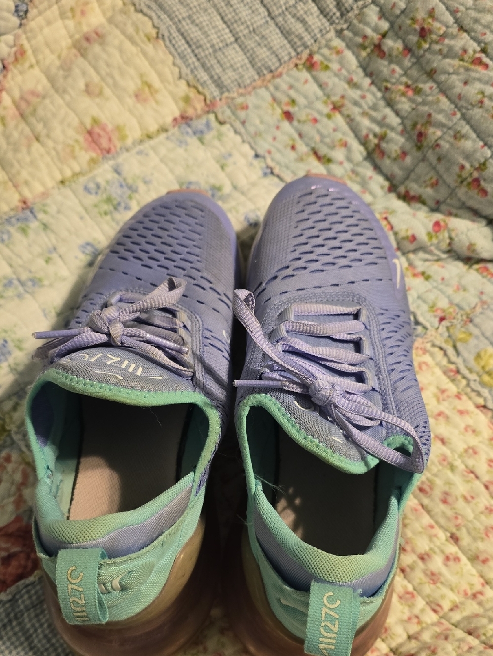 Nike Women's Lavender and Mint Athletic Sneakers